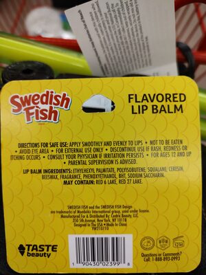 swedish fish flavored lip balm