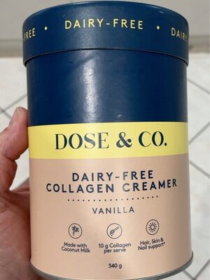 DAIRY-FREE COLLAGEN 10 G CREAMER HAIR, SKIN & NAIL SUPPORT POWDER, VANILLA, VANILLA